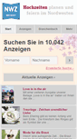Mobile Screenshot of hochzeit.nwzonline.de
